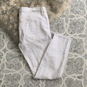 Current eliot skinny jeans w/ rips at knees